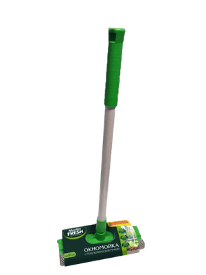 Окномойка Master FRESH с ручкой 3в1 /губка, салфетка, скребос/ 25 см