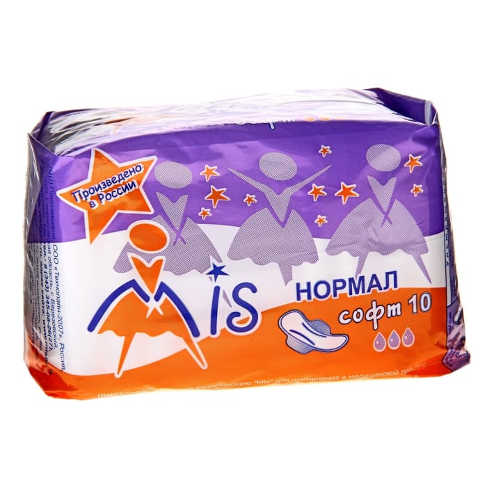 Прокладки "MIS" комфорт нормал софт 3 капли (10 шт.упак)