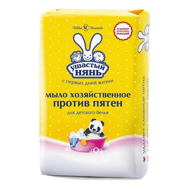 Мыло кусковое хозяйственное 180 г "Ушастый Нянь" против пятен Мыло кусковое хозяйственное 180 г "Ушастый Нянь" против пятен